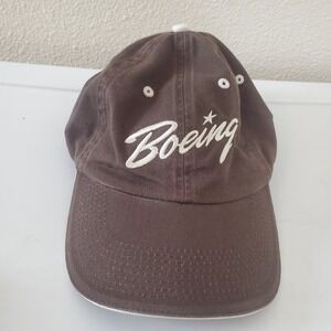 Boeing Heritage Collection Baseball Cap Hat Brown 100% Cotton Adjustable